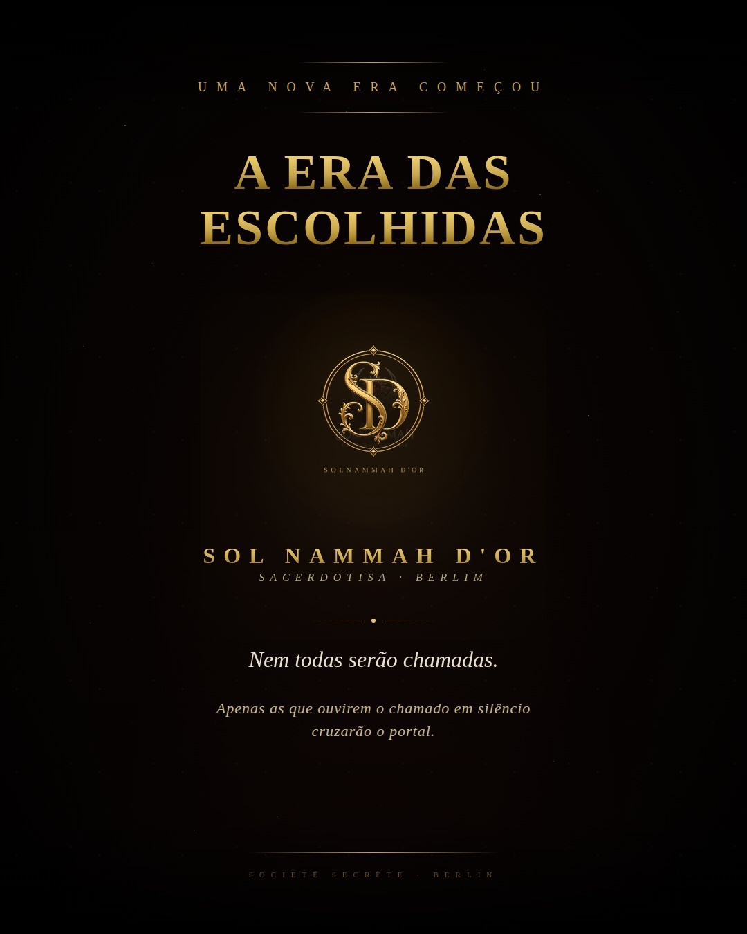 A Era das Escolhidas — Sol Nammah D'or